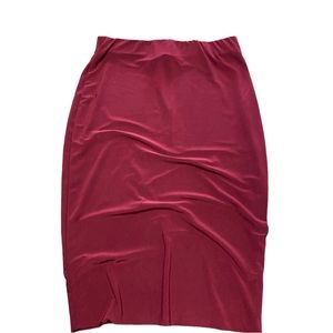 Maroon medium spandex skirt
